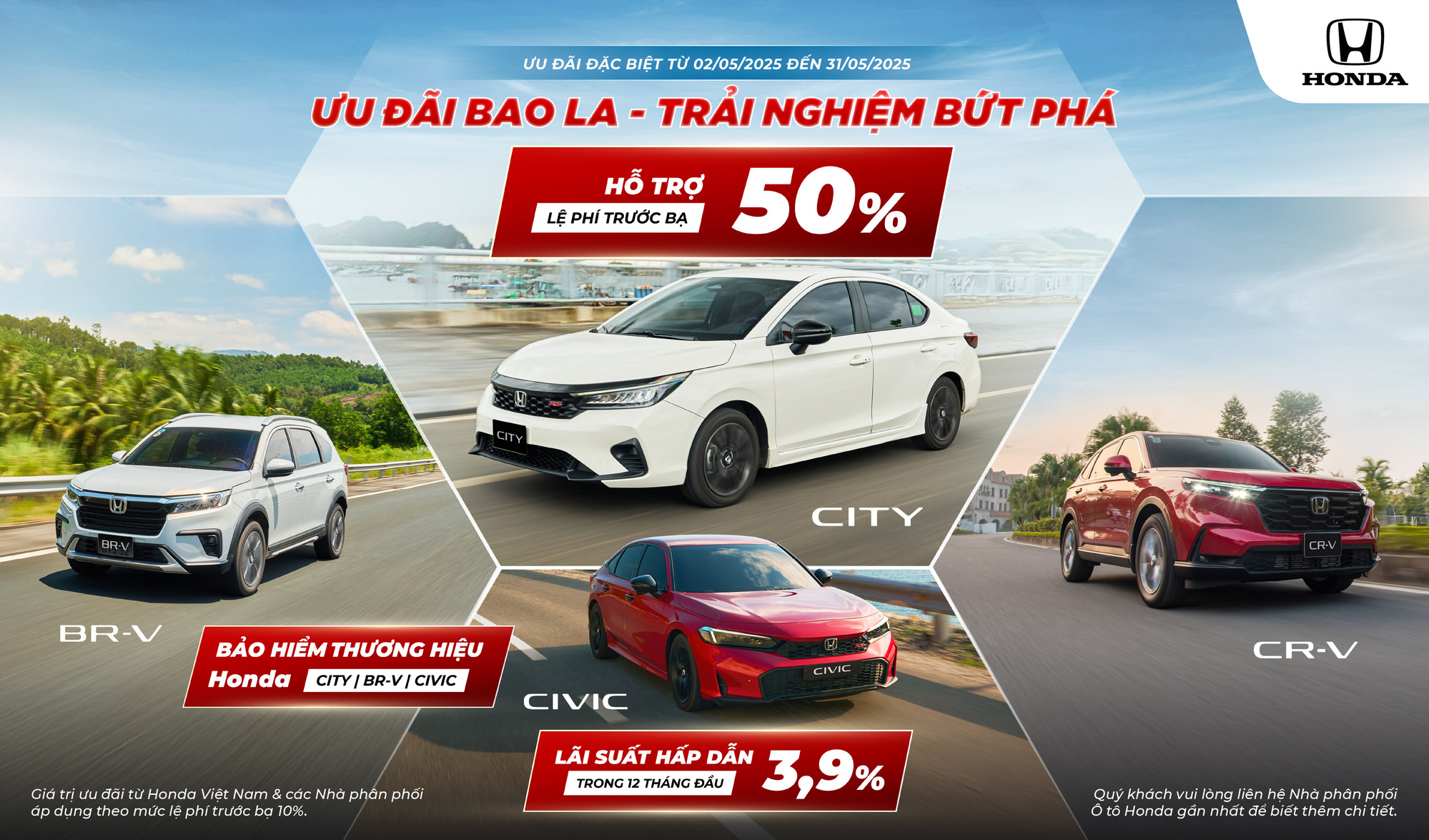 Khuyến mãi Honda Ô tô tháng 05/2025